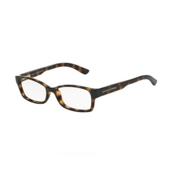Armani Exchange rectangular tortoise prescription frame AX 3017 8117 52 16 135 - Picture 1 of 7